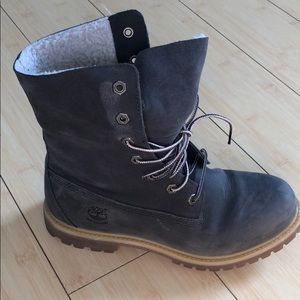 Grey Timberland Boots